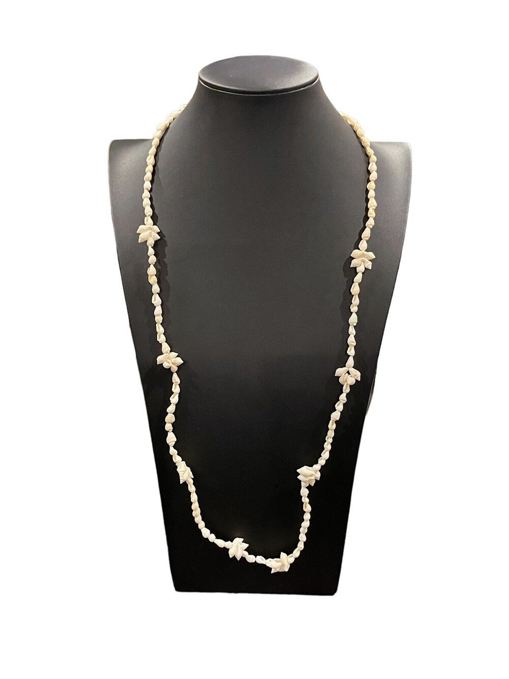 Vintage Hawaiian Shell Necklace Lei - Estate